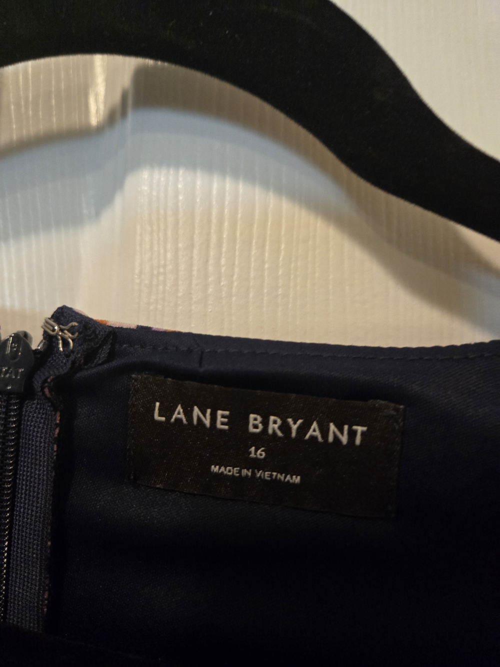 Lane Bryant Purple Floral V-Neck Midi Dress - Picture 4 of 10